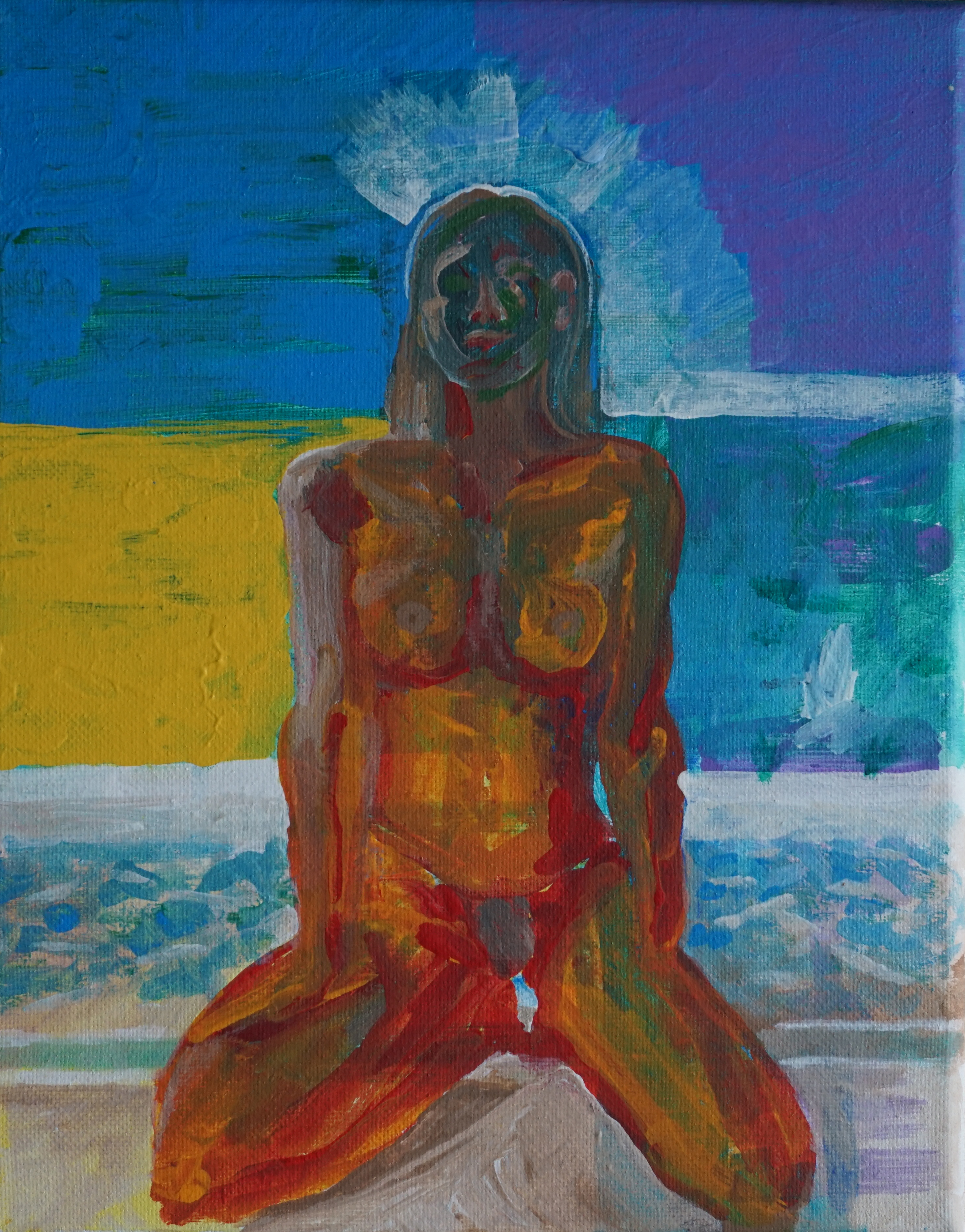 "Bikini Infinito" KEVO 2024 Painting- 8in x 10in - Acrylic paint-Stretched canvas