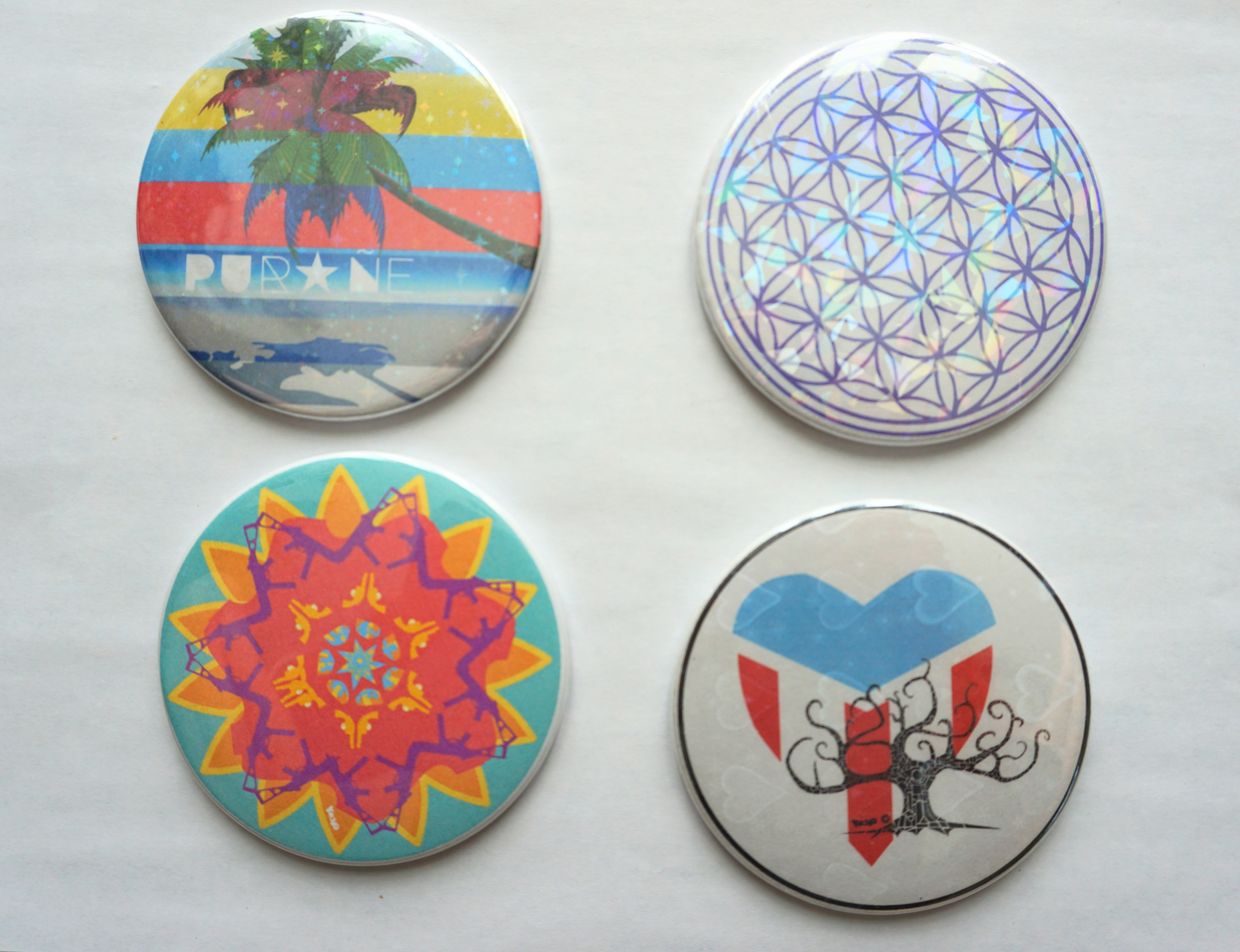 Artistic Button Pin Set