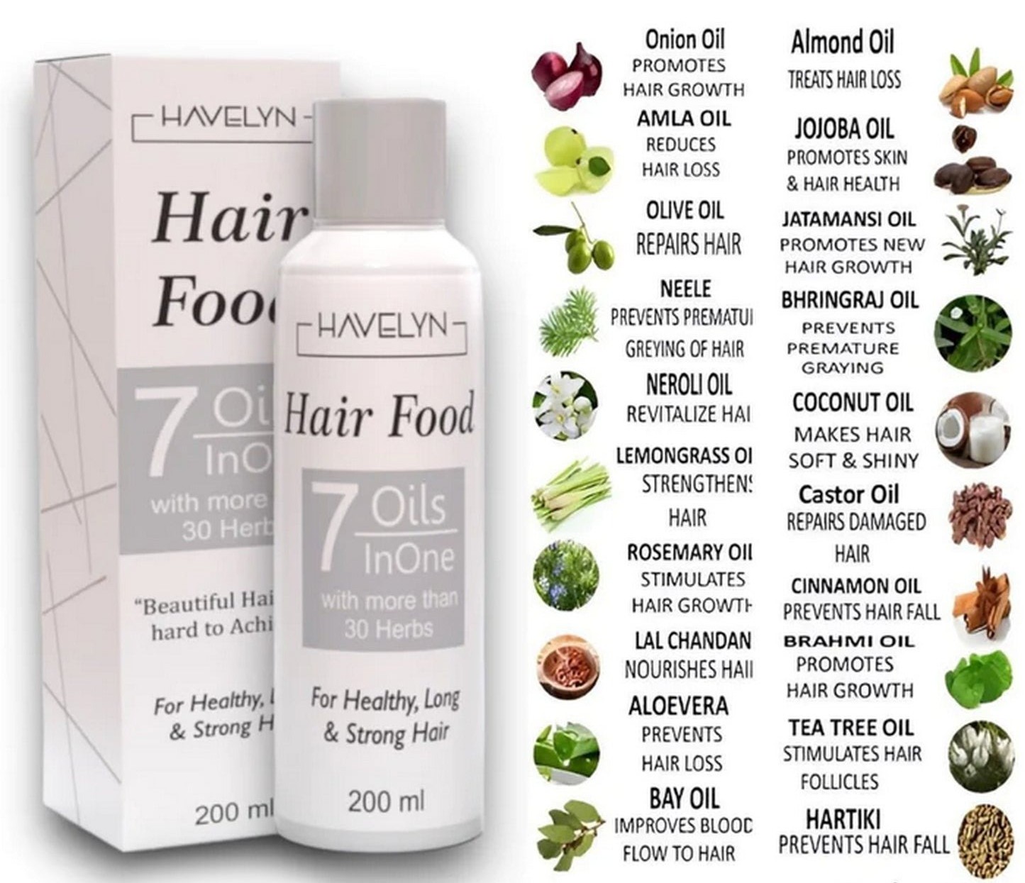 Havelyn Hair Food - Anti Hair Fall - Anti-Dandruff - Hair Growth and Repair Treatment