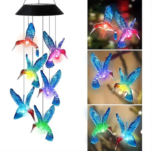 LED Hummingbird Wind Chime