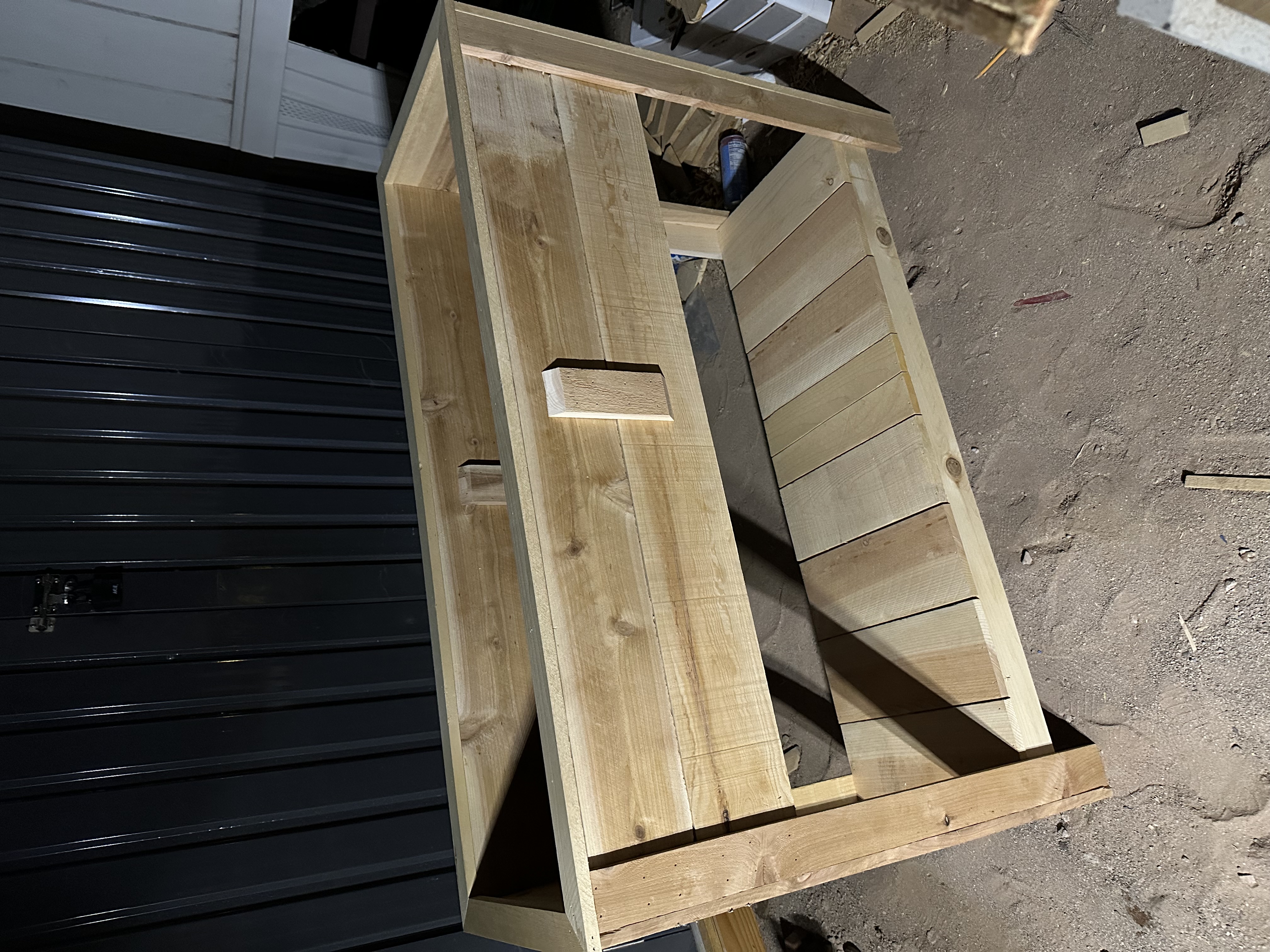 Homemade Raised Cedar Garden Bed
