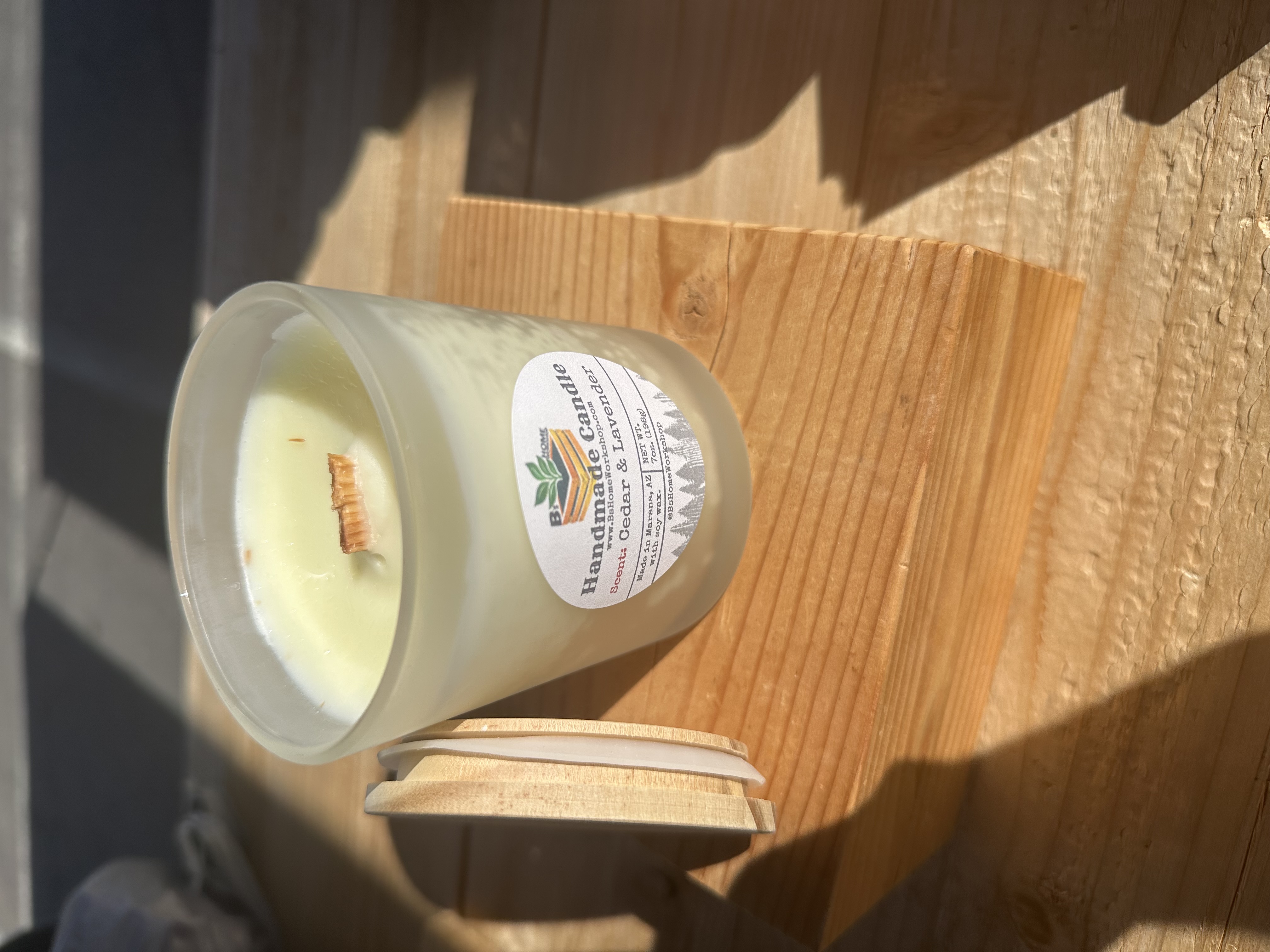 Hand-poured Wood Wick Soy Wax Candles