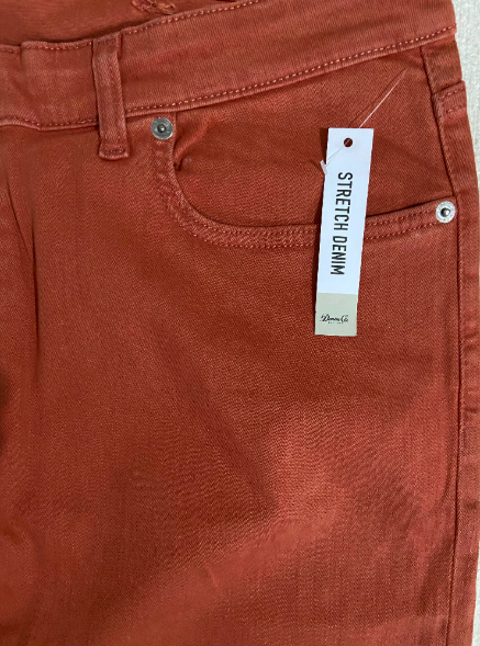 Trendy Stretch Denim Slim Fit for Men- Colour-Pumpkin Patch 