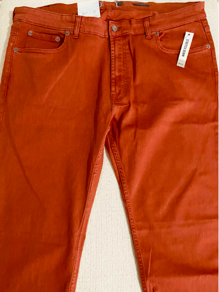 Trendy Stretch Denim Slim Fit for Men- Colour-Pumpkin Patch 