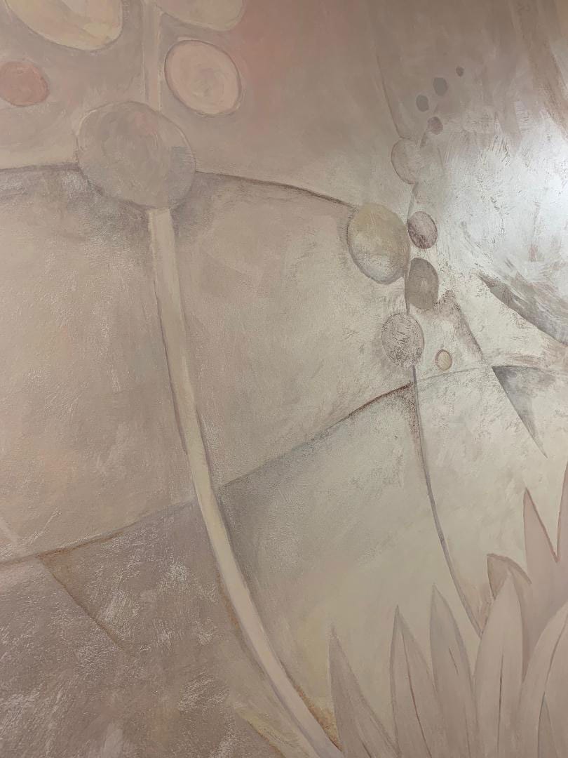 Luna Mexicana—Hand Painted Silver Wallpapers