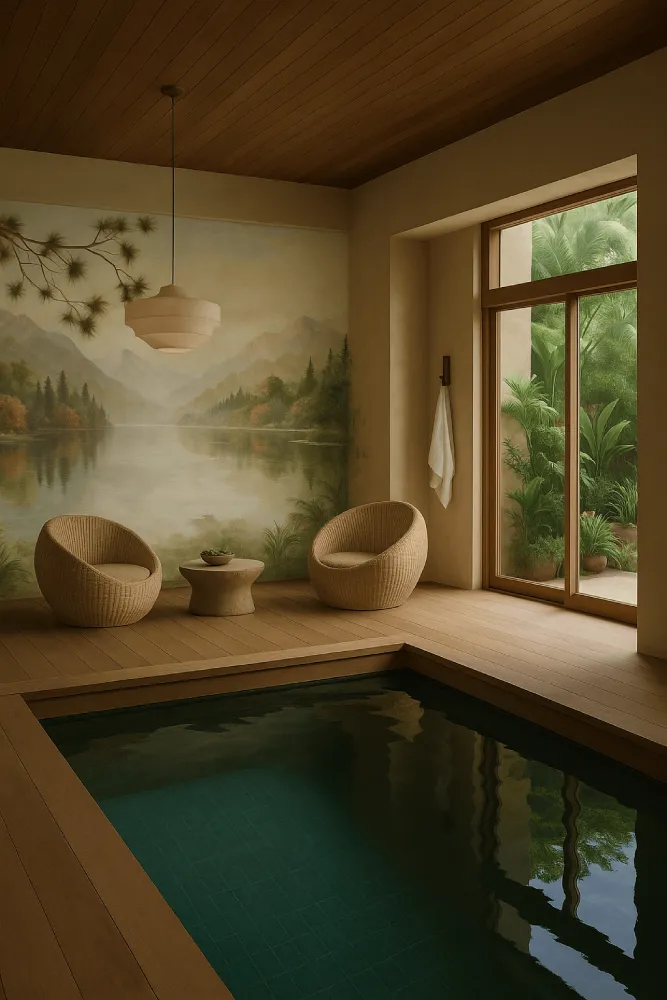 Panorama Mural Wallpaper: Painted, Then Printed