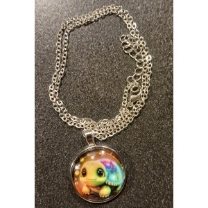 Collier + pendentif tortue