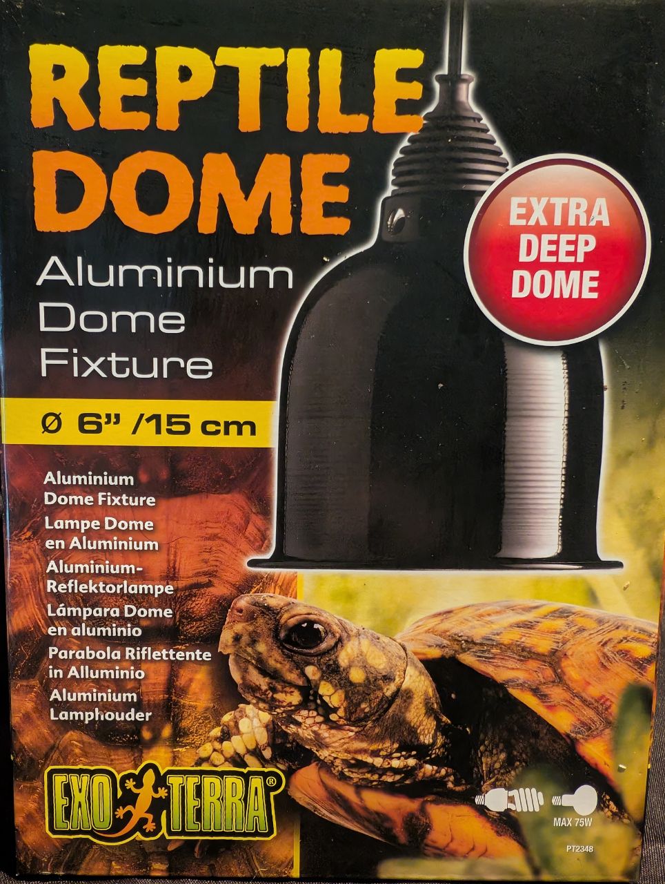 Support de lampe 15cm, dôme avec réflecteur max 75W