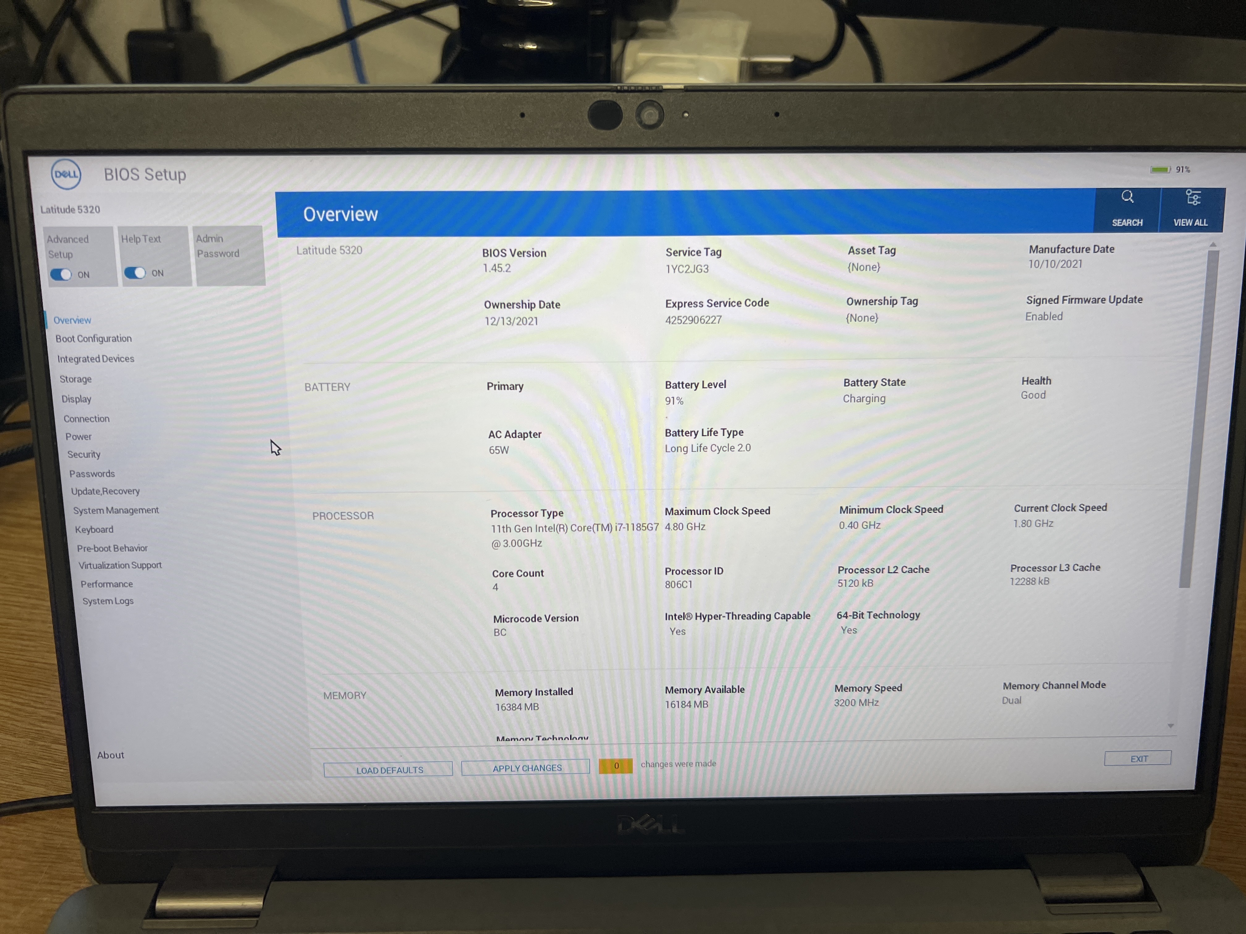 Dell Latitude 5320 – i7 / 16GB / 512GB NVMe
