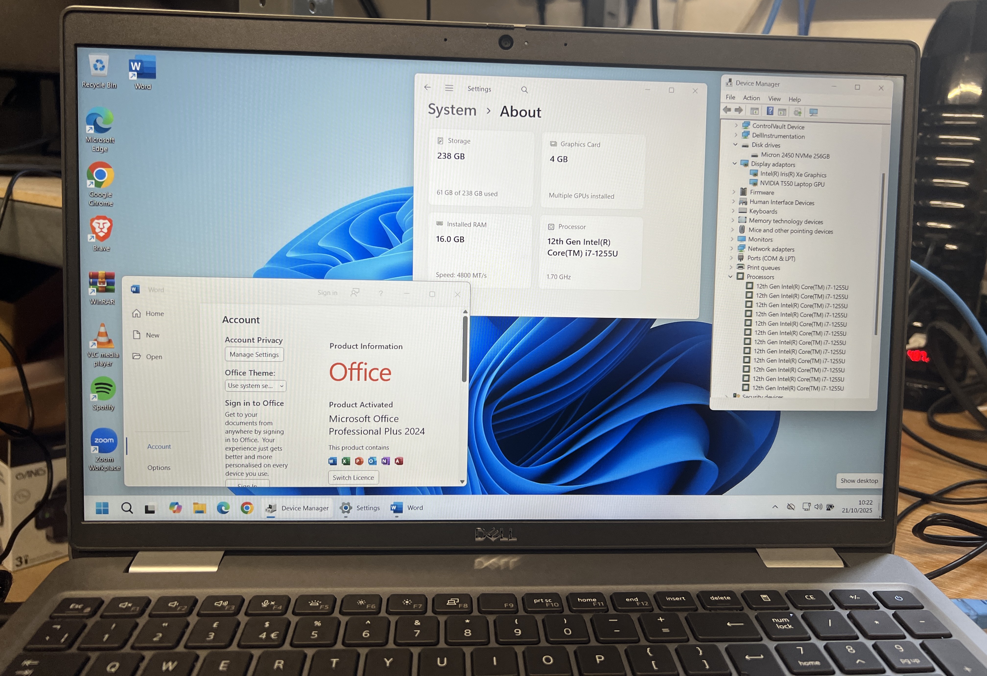 Dell Precision – 12th Gen i7 | 16GB RAM | 256GB SSD | Windows 11 Pro