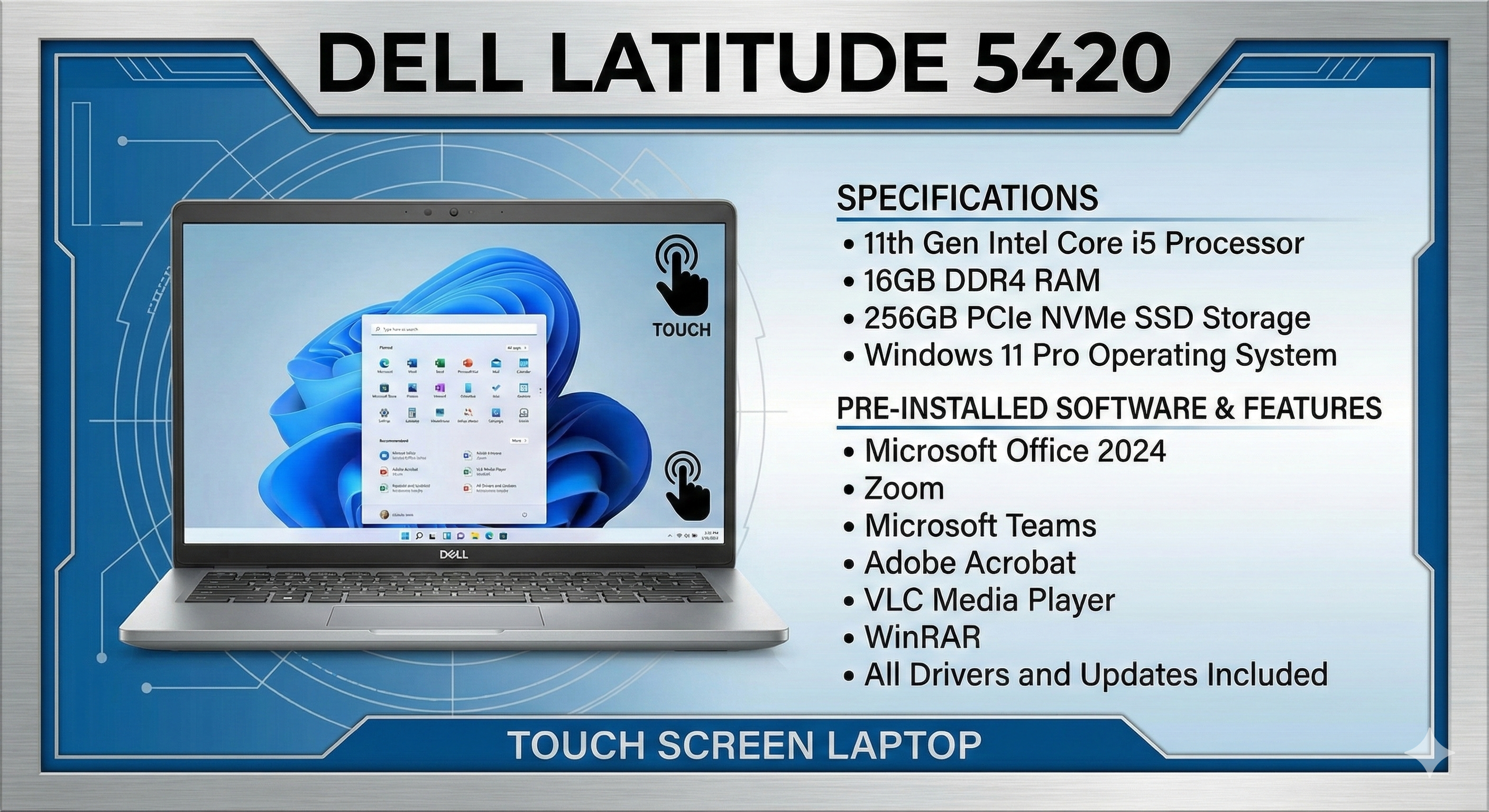 Dell Latitude 5420 – 11th Gen i5 / 16GB / 256GB SSD / Win 11 Pro