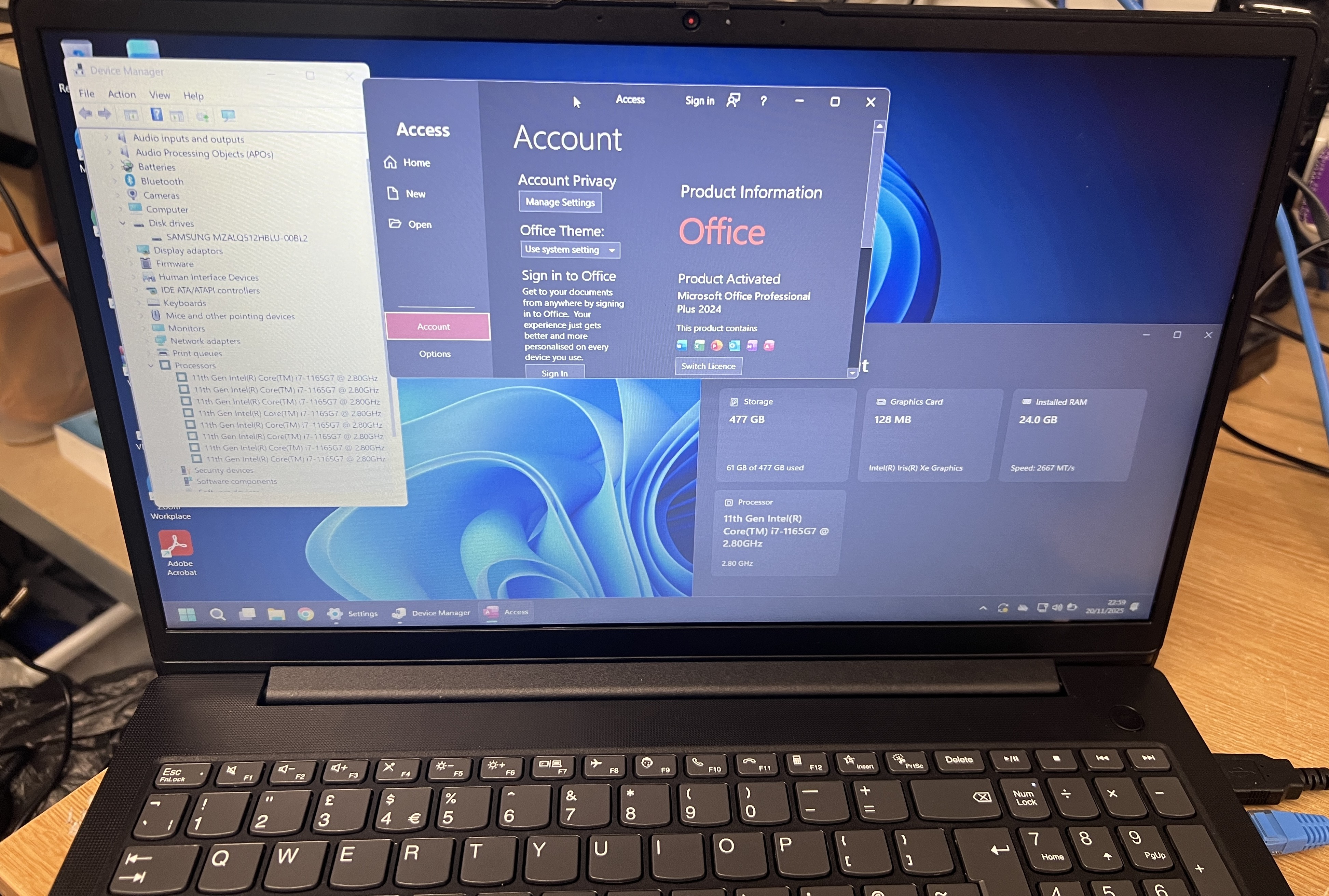 Lenovo V15 G2 ITL – i7 • 24GB RAM • 512GB SSD