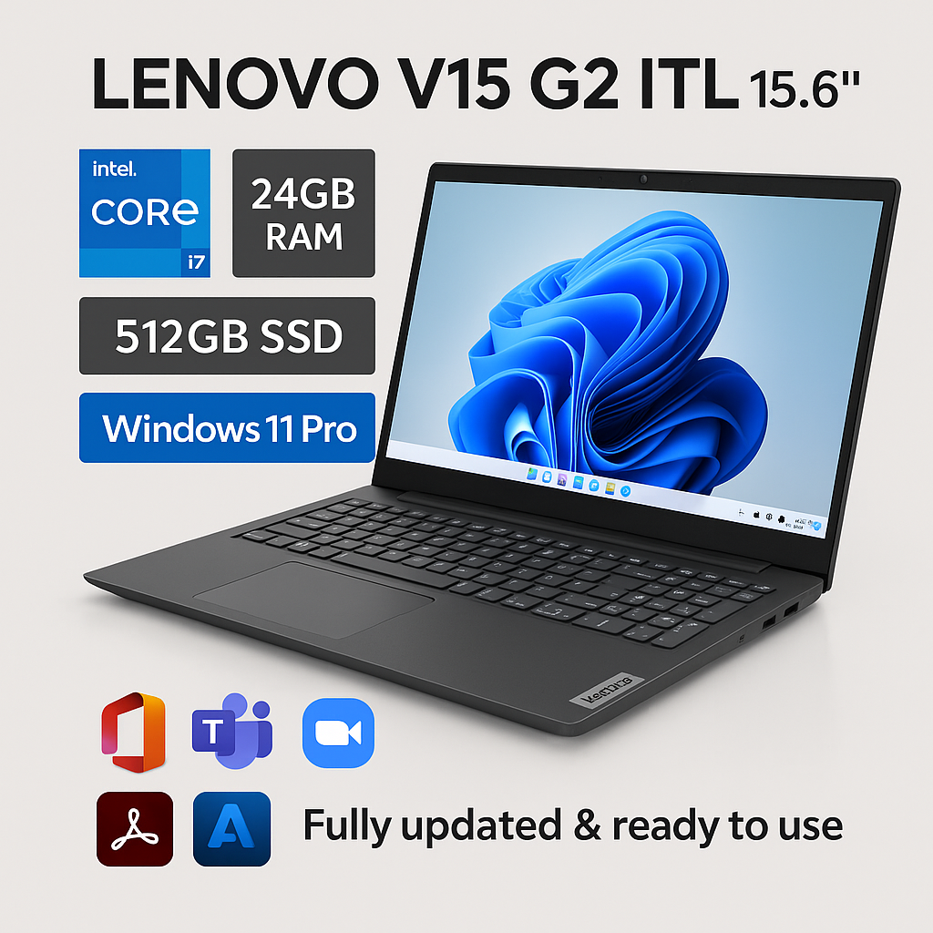 Lenovo V15 G2 ITL – i7 • 24GB RAM • 512GB SSD