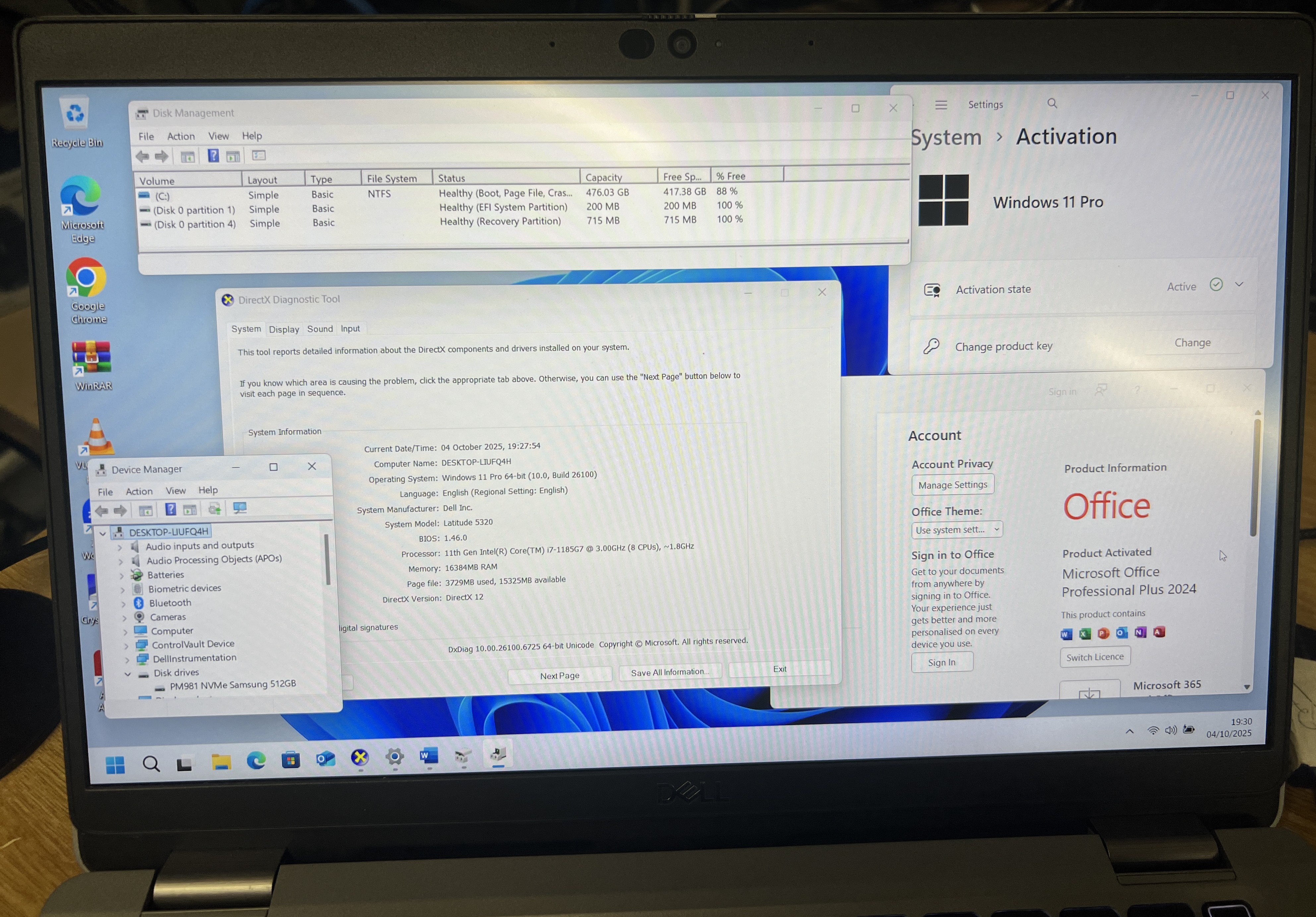 Dell Latitude 5320 – i7 / 16GB / 512GB NVMe