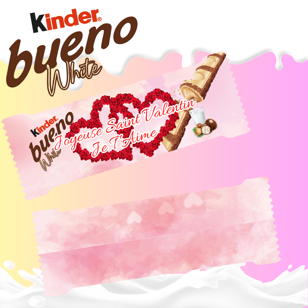 Kinder Bueno White Personnalisé