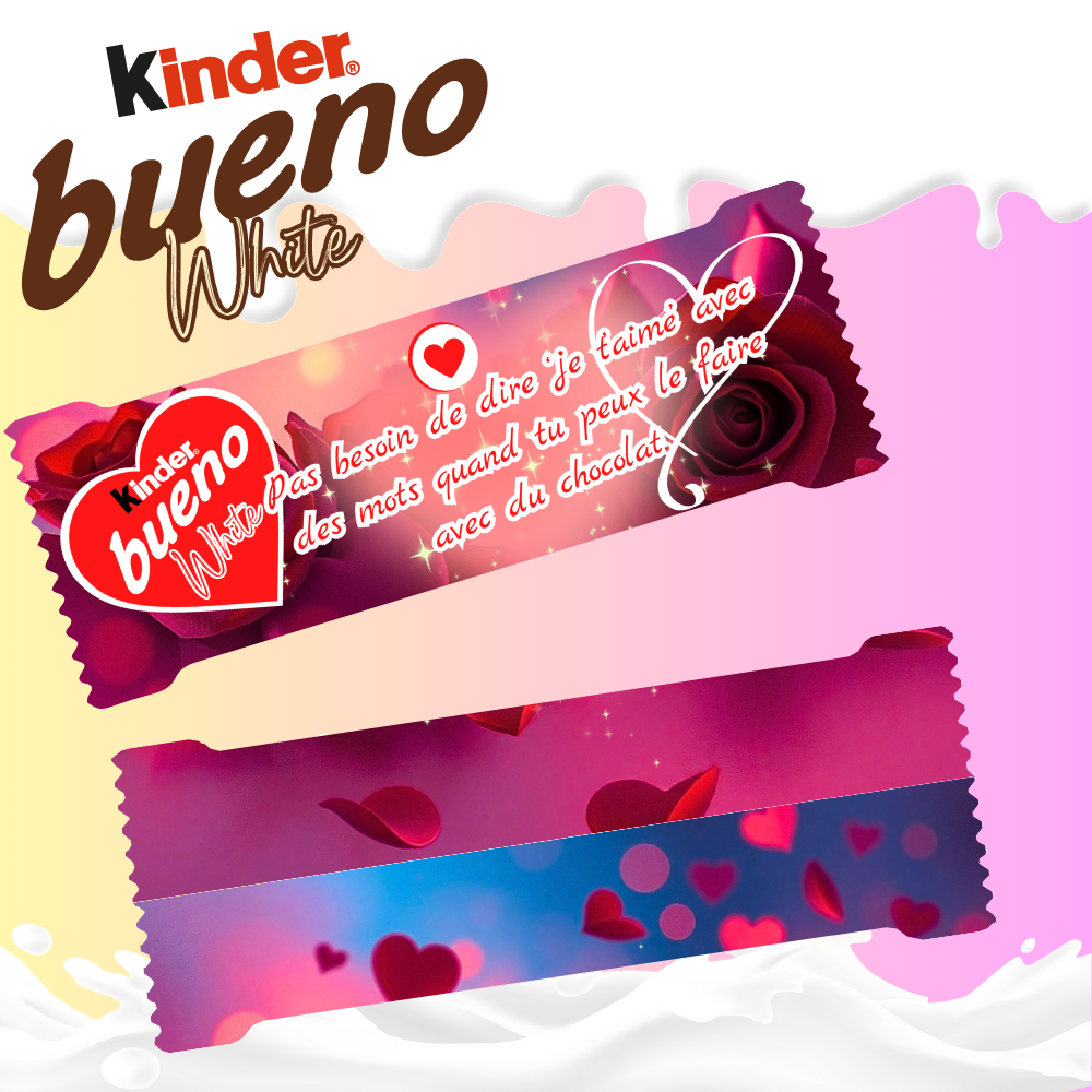 Kinder Bueno White Personnalisé