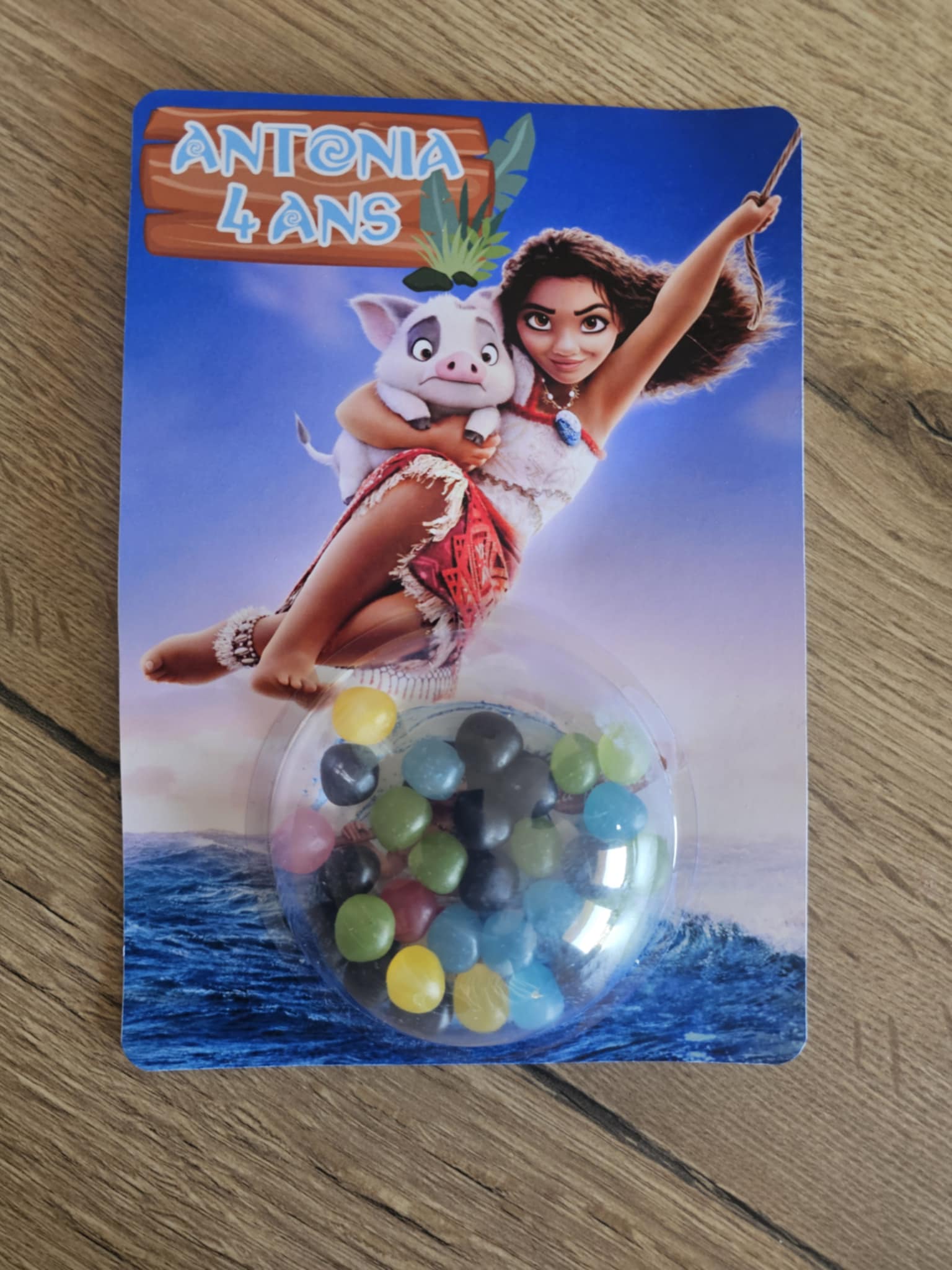 Carte d'anniversaire bonbons