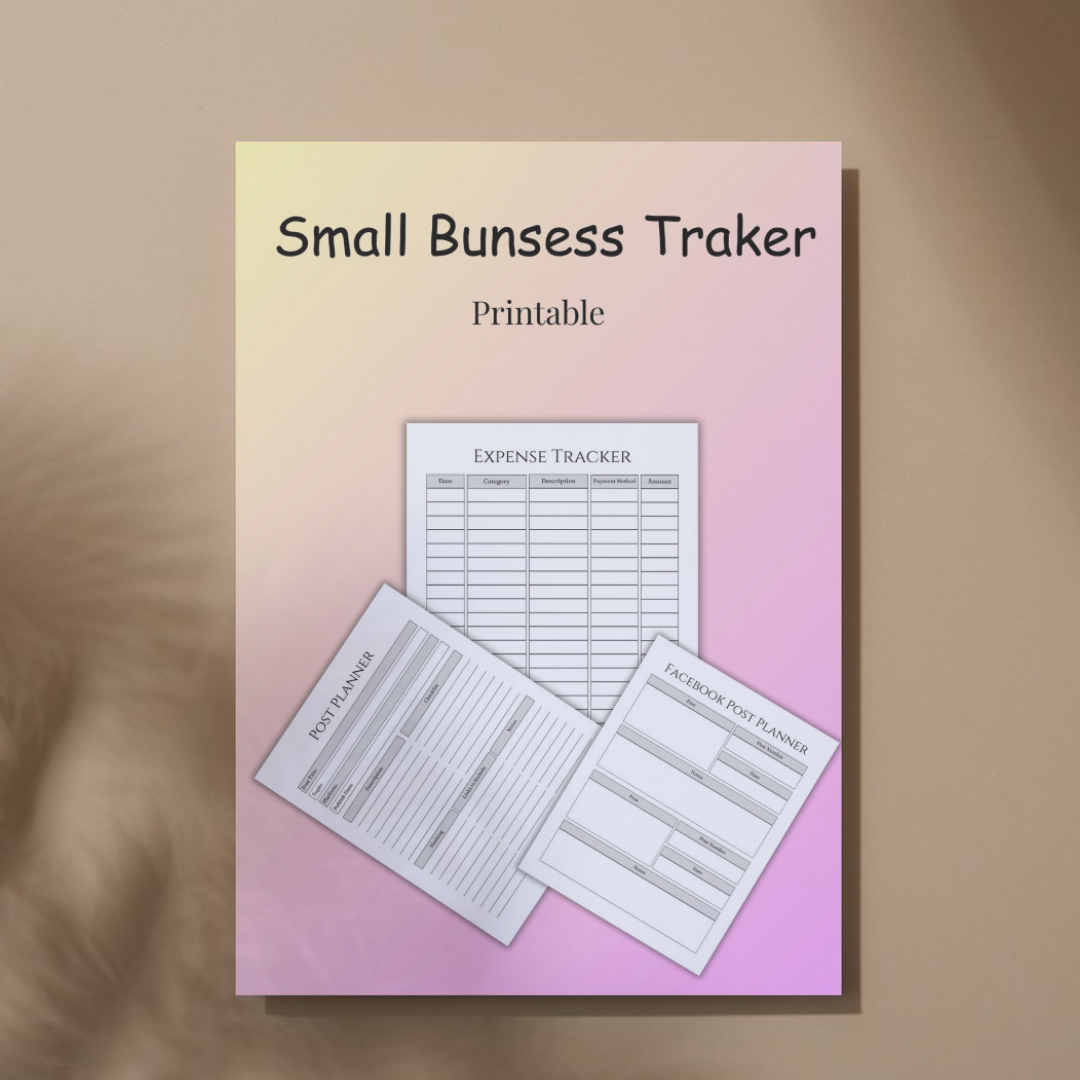 Small Business Planner Template – 64 Printable Templates | A4 Size | Fully Customizable