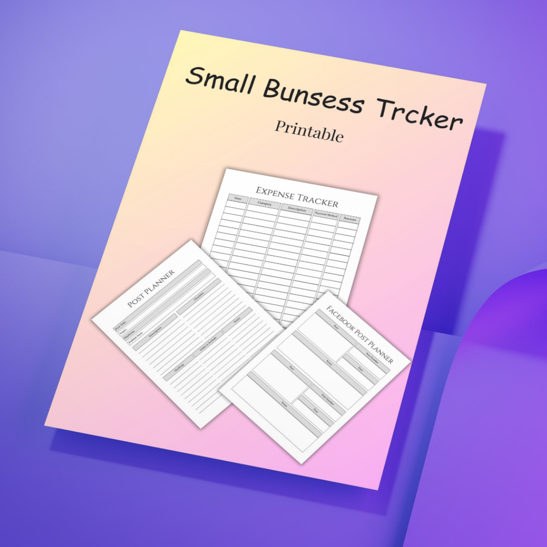 Small Business Planner Template – 64 Printable Templates | A4 Size | Fully Customizable