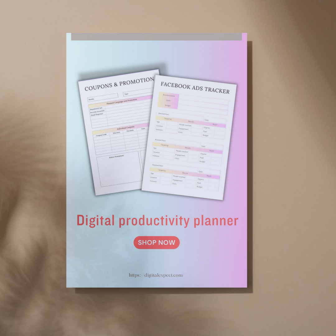 Digital Product Planner – 40 Printable Templates | Fully Customizable 