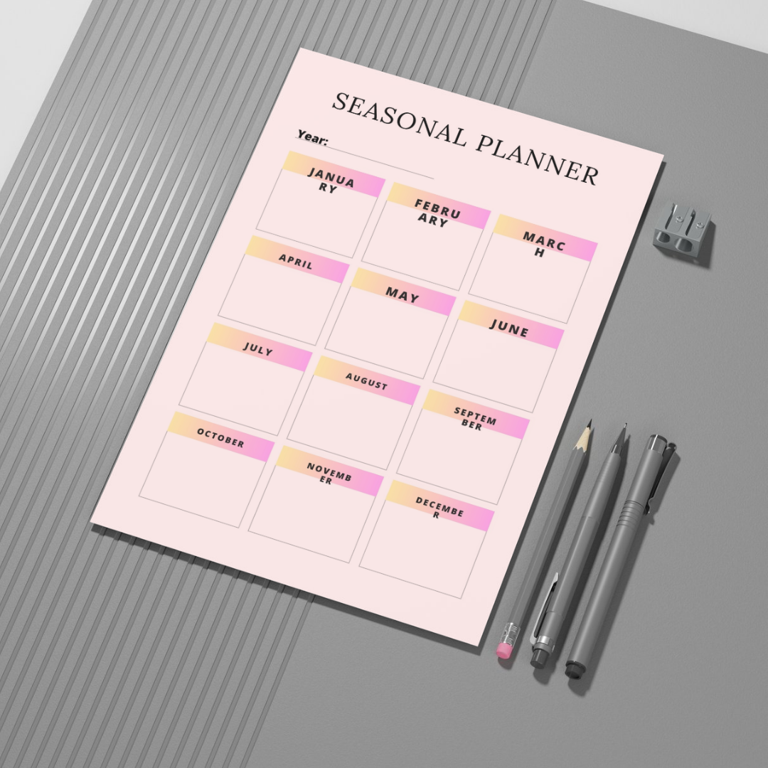 Digital Product Planner – 40 Printable Templates | Fully Customizable 