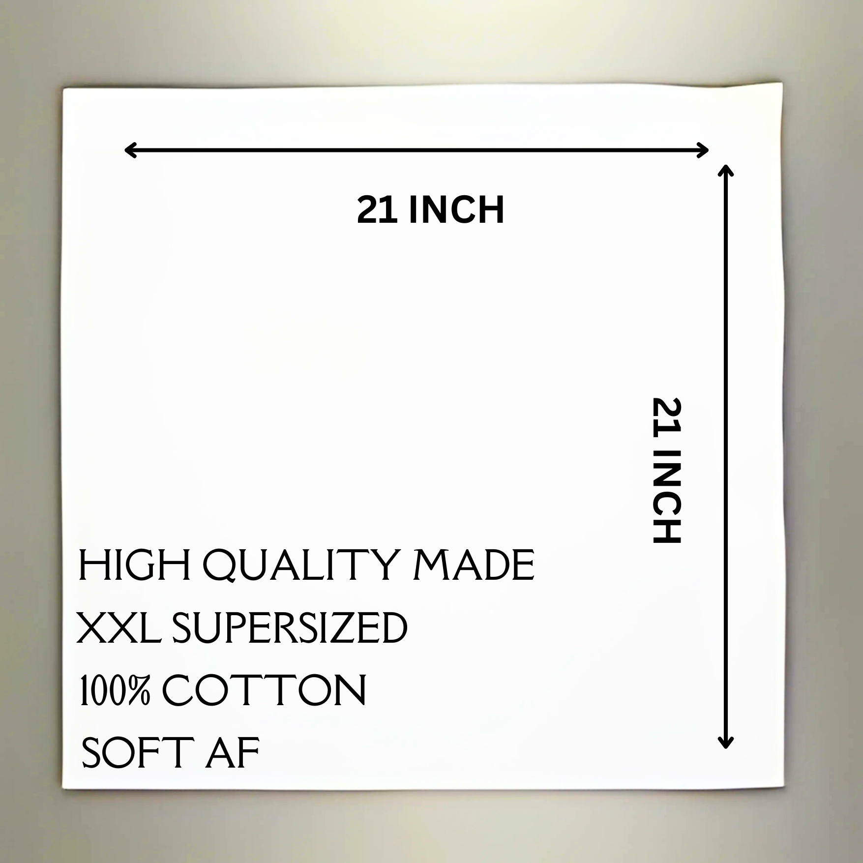 OVERSIZED HANDKERCHIEF COTTON 