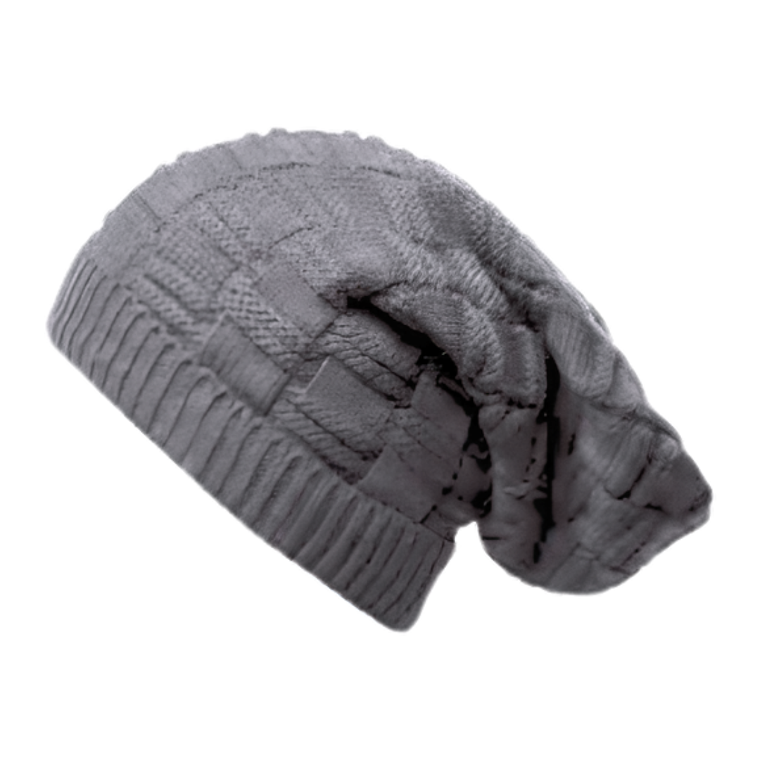 KNITTED LONG BEANIE