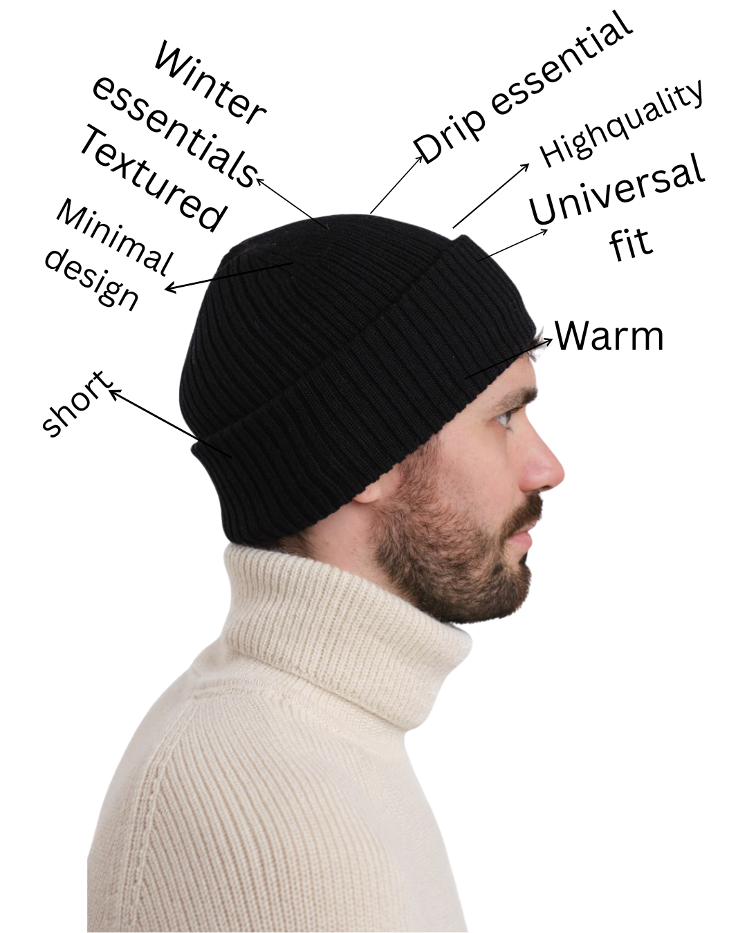 FOLDED BEANIE (Pack of 6)