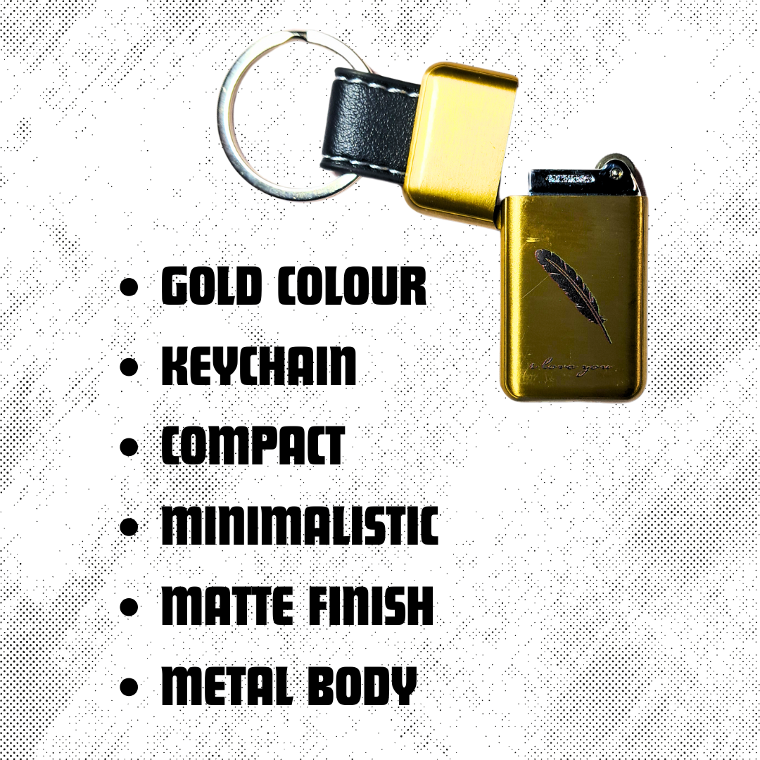 GOLDEN KEYCHAIN LIGHTER
