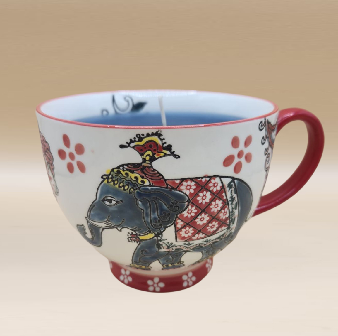 Handcrafted Ceramic Tea Cup Candle