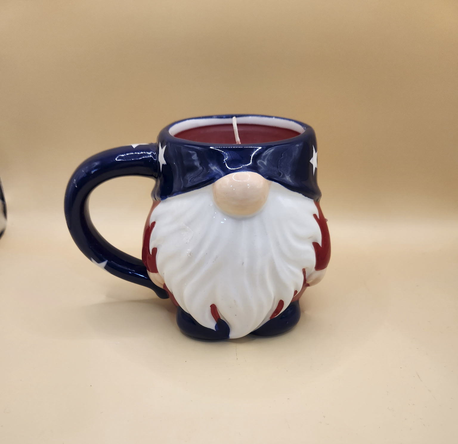 Patriotic Gnome Mug Candle