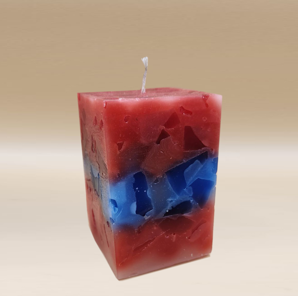 Handmade Chunk Pillar Candle