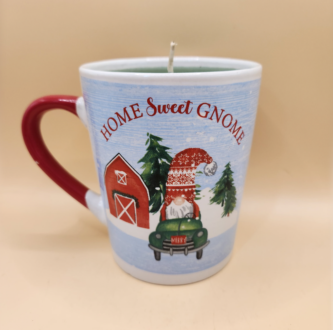 Home Sweet Gnome Mug Candle