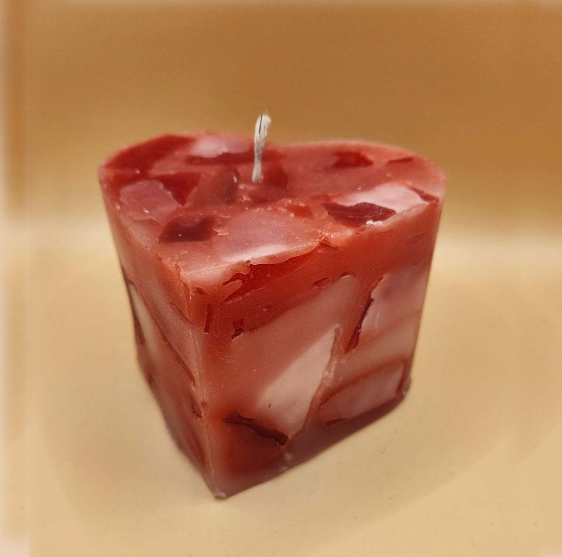 Heart-Shaped Scented or Unscented Candle