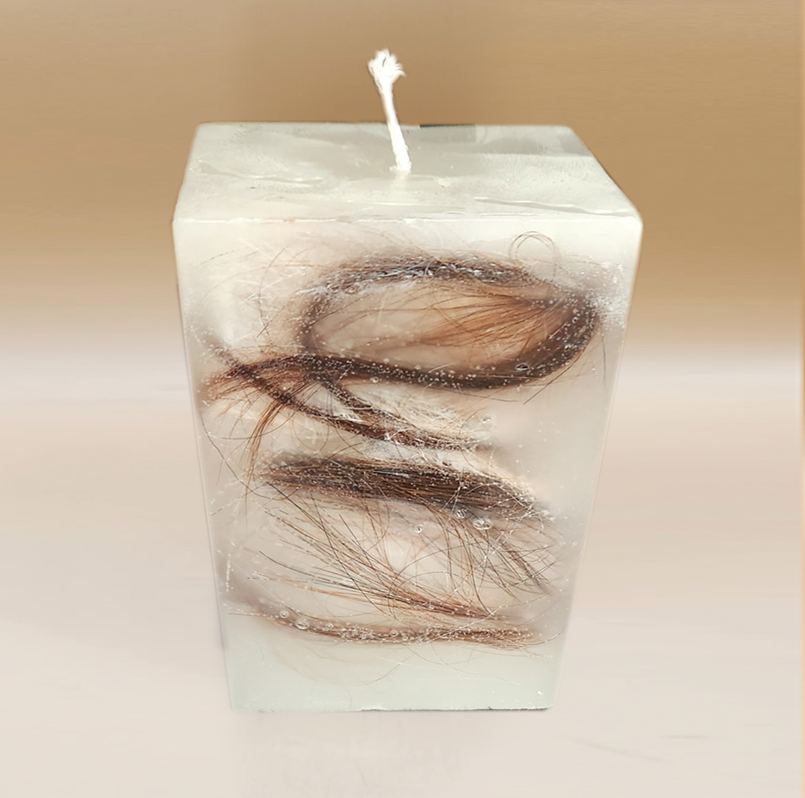 Unique Memory Candle with Horse Hair