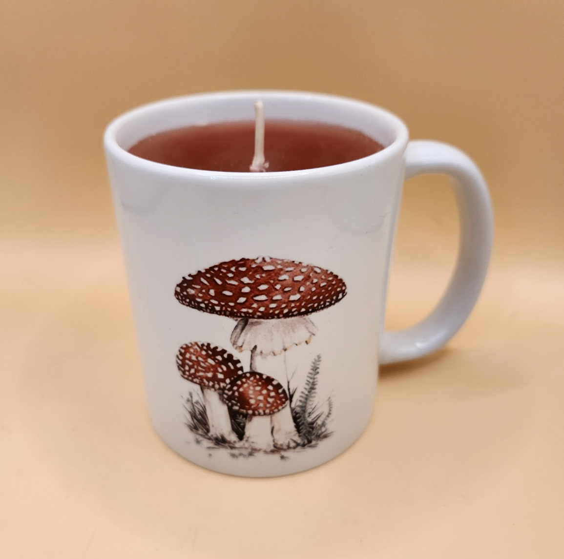 Mushroom Mug Candle