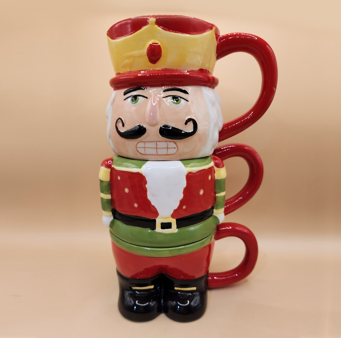 Nutcracker Soldier Mug Set (stackable)