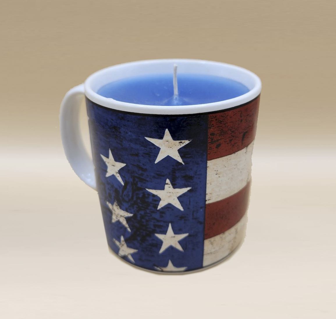 Patriotic Mug Candle