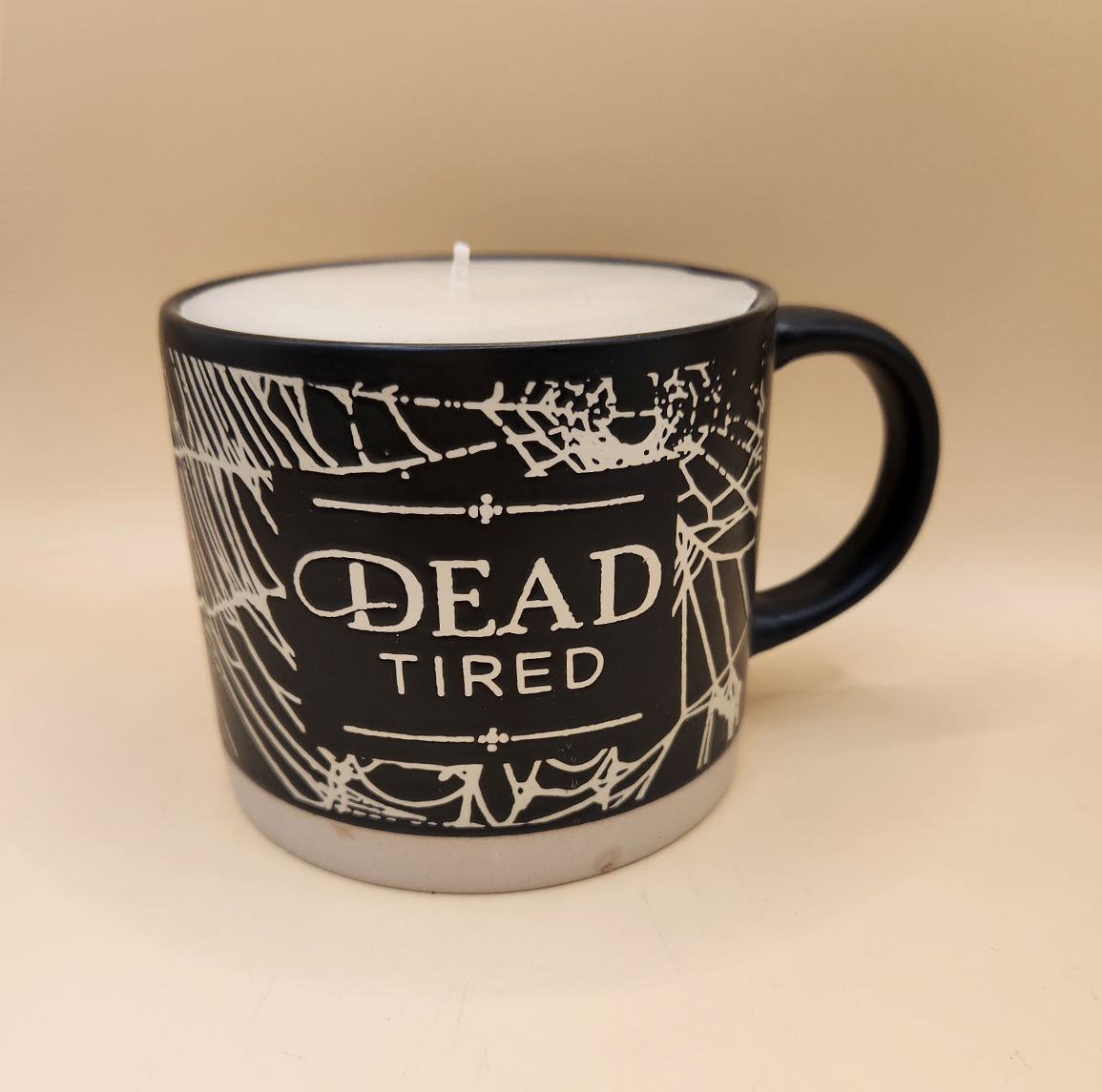 Dead Tired Mug Candle