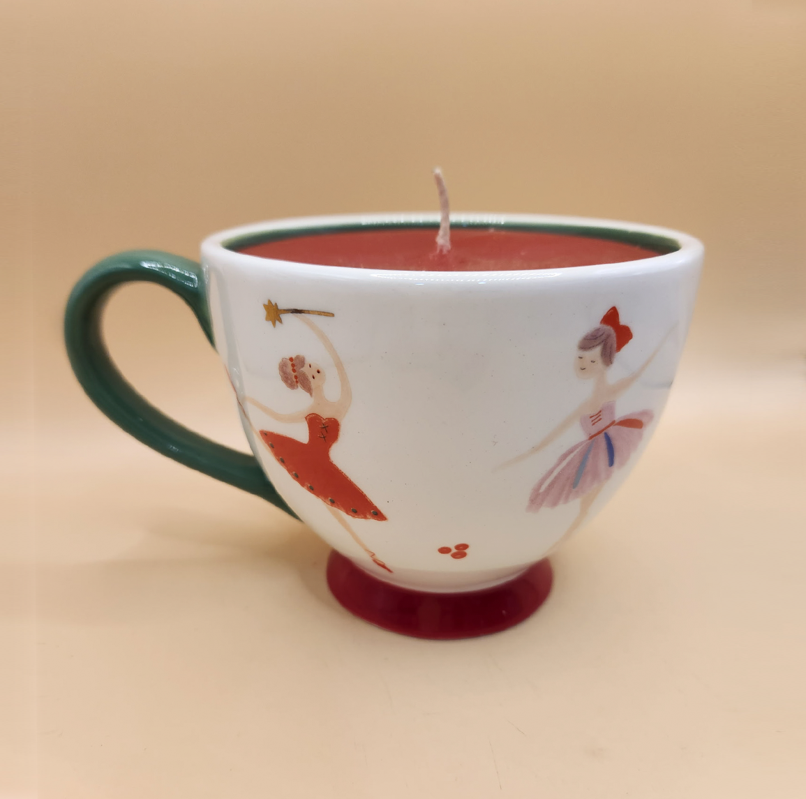 Ballet Dancer Teacup Candle
