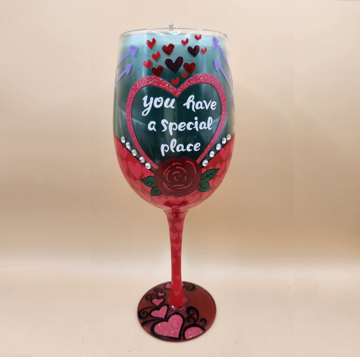 Hand-painted Wine Glass