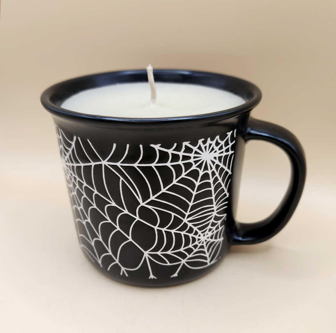 Spiderweb Ceramic Candle