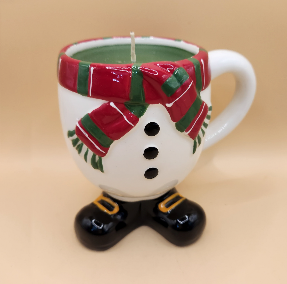 Snowman Mug Candle