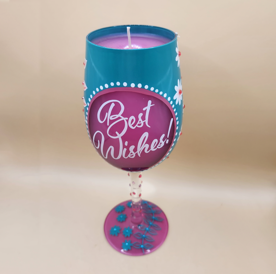 Best Wishes Decorative Candle Holder