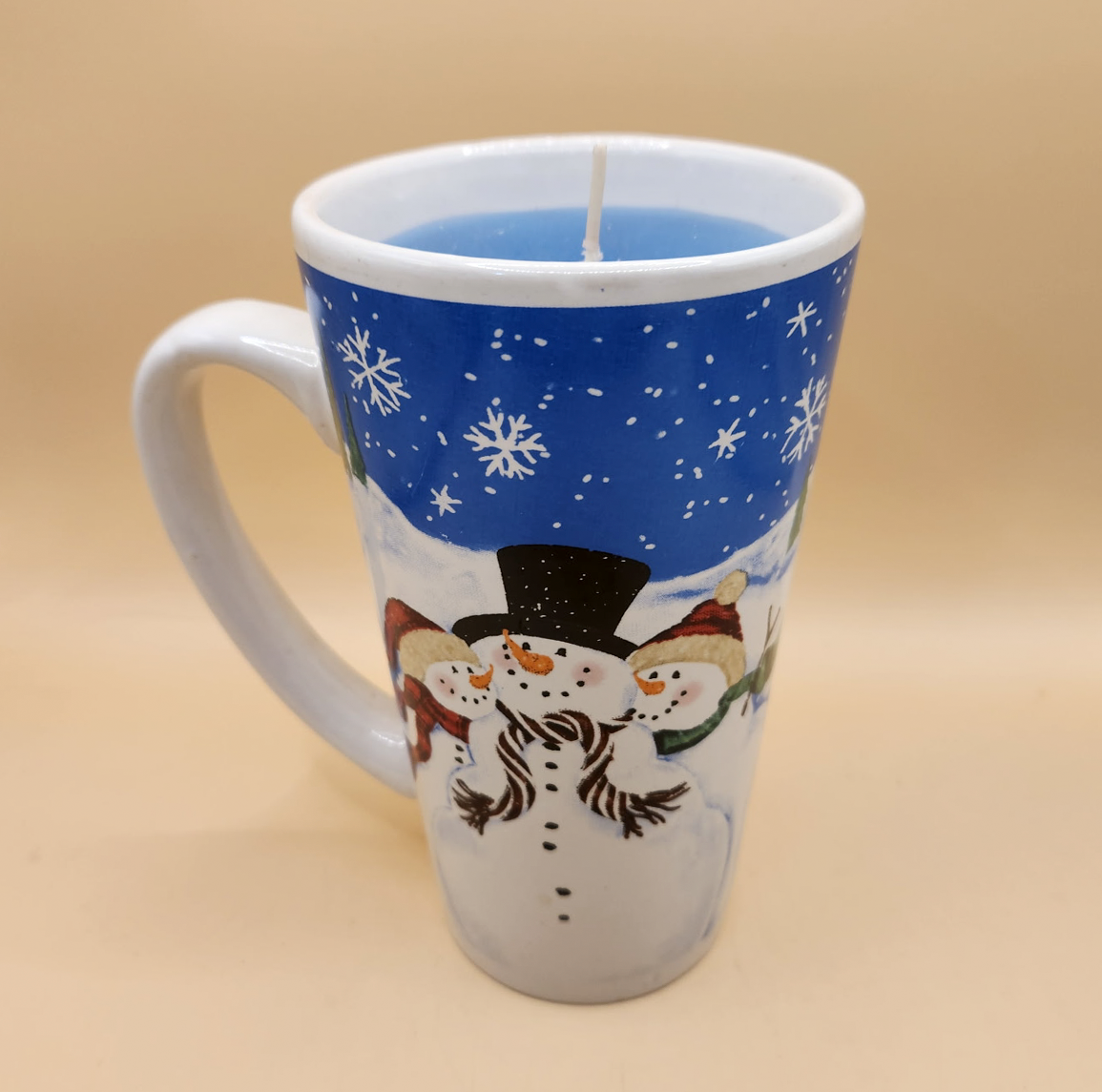 Snowman Mug Candle