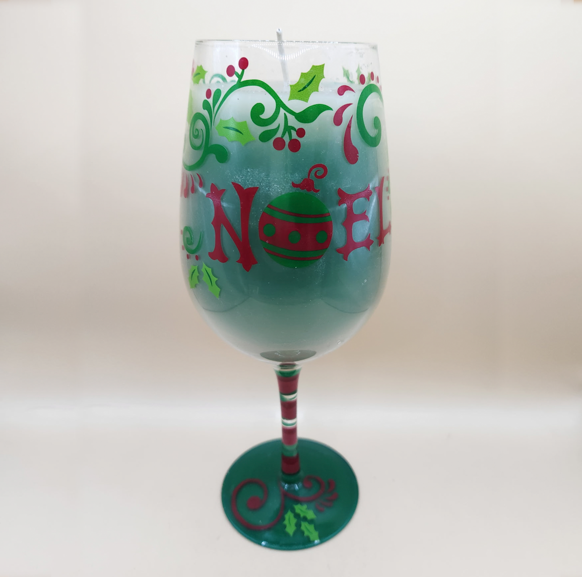 Christmas Noel Decorative Wine Glass