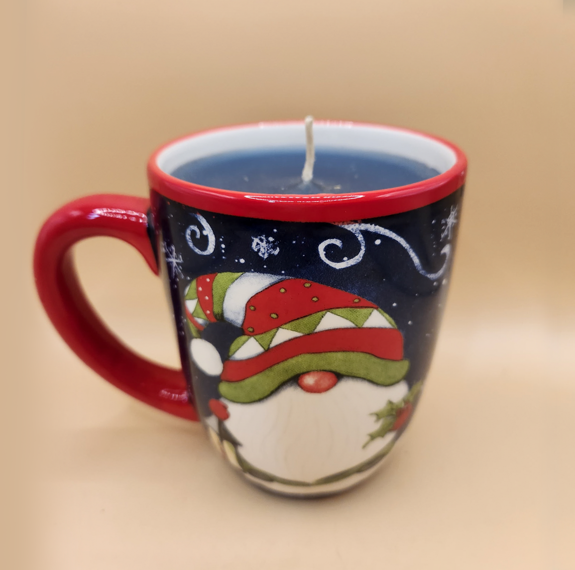 Holiday Gnome Mug Candle