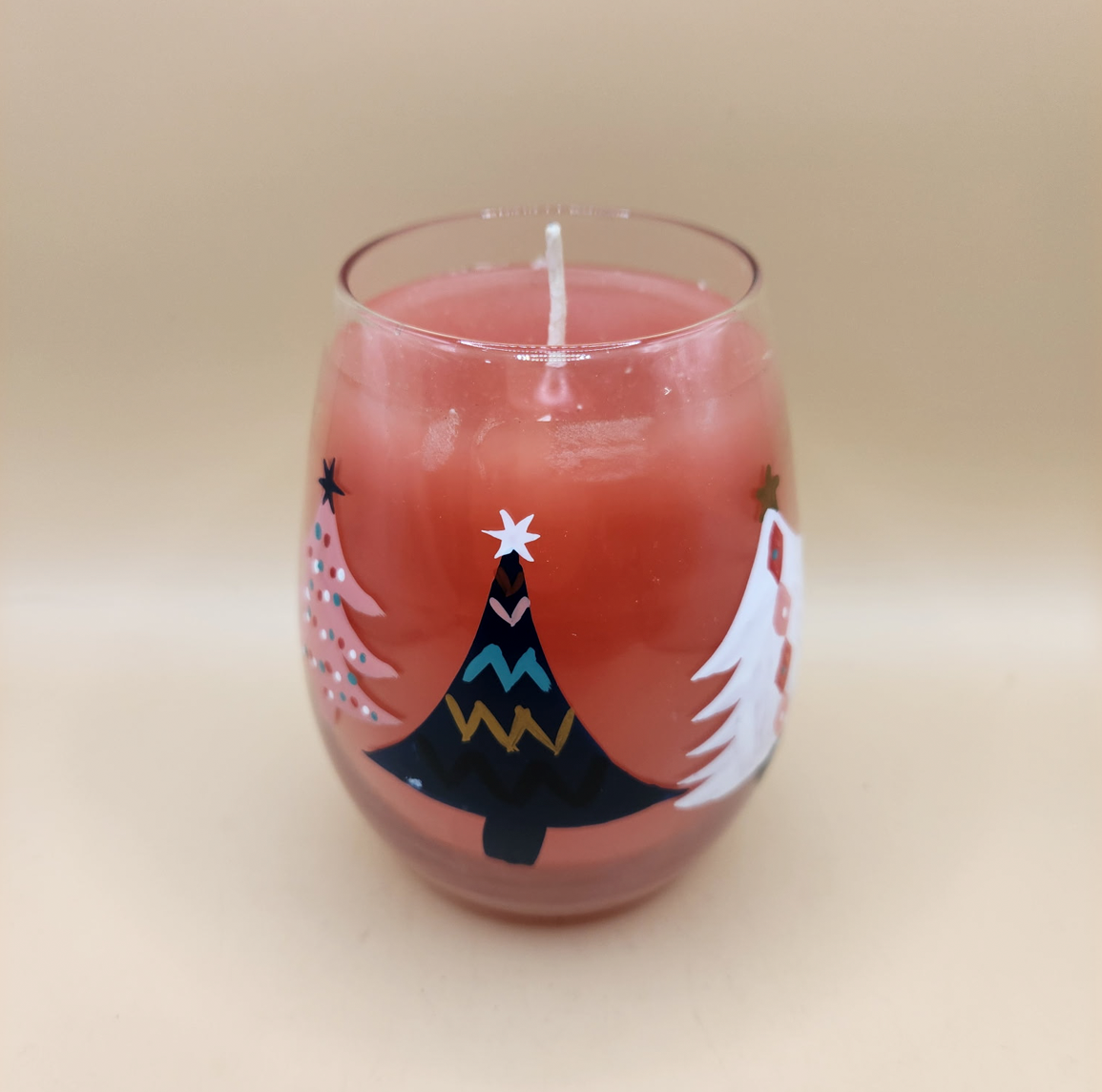 Festive Christmas Tree Candle