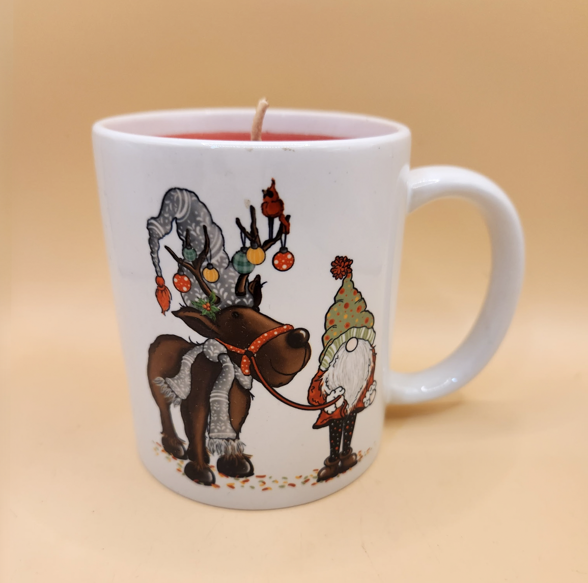Christmas Reindeer Mug Candle