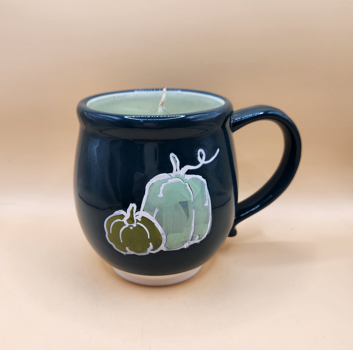 Pumpkin Motif Mug Candle